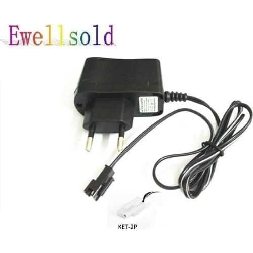 Ewellsold DC 4.8V 250mA AC/DC Adaptor wall charger for 4.8V Ni-CD/4.8 Ni-MH rechargable battery SM plug/Tamiya plug