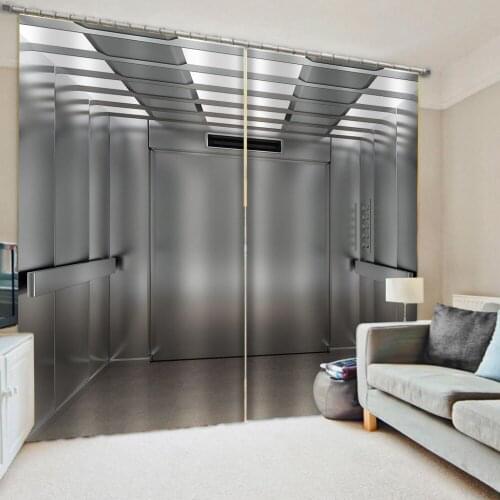 Morden sliver Space for expansion curtains 3D Window Curtains For Living Room Bedroom Customized size