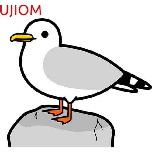 UJIOM Cute Seagull Home Decoration Living Room Decor Wall Stickers Moisture Proof Bathroom Bedroom Accessories Decals
