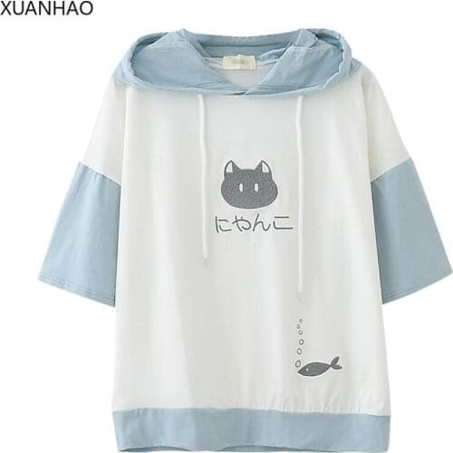 Женские футболки с капюшоном XUANHAO China At AliExpress