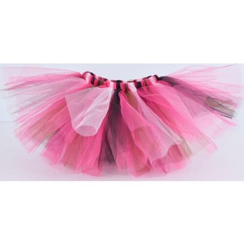 Hot pink/White/Grown/Black Fluffy Tutu Skirt School Skirt Baby Photo Props Kids Halloween Multicolor Costume Infant Party Skirt