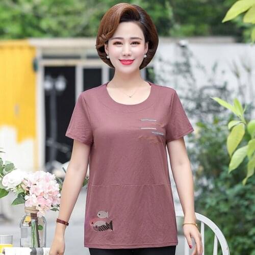 New Summer T Shirt Women Tops Tees High Quality Cotton Women Harajuku Tshirt Summer Casual Short Sleeve Korean T-shirt