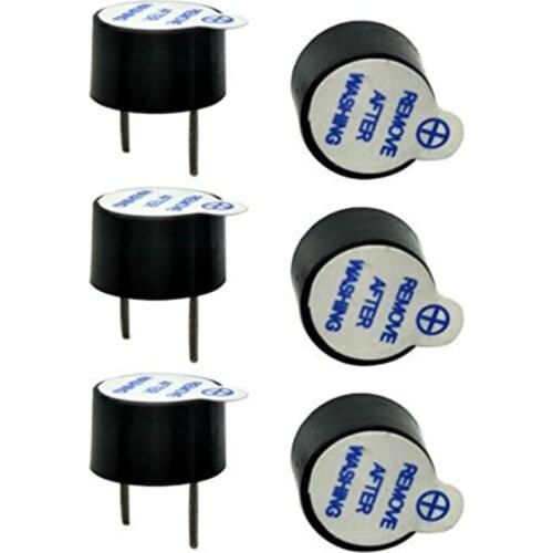 10pcs/set 5V Active Buzzer kit Magnetic Long Continous Beep Tone Alarm Ringer 12mm Mini Active Piezo Buzzers Fit For Arduino Diy