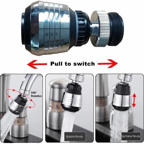 360 Rotate Faucet Kitchen Faucet Aerator Water Diffuser Bubbler Water Saving Filter Shower Head Nozzle Tap Connector Aerators