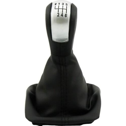 6 Speed Gear Shift Knob Gaiter Boot For Skoda Octavia MK2 2004 2005 2006 2007 2008 2009 2010