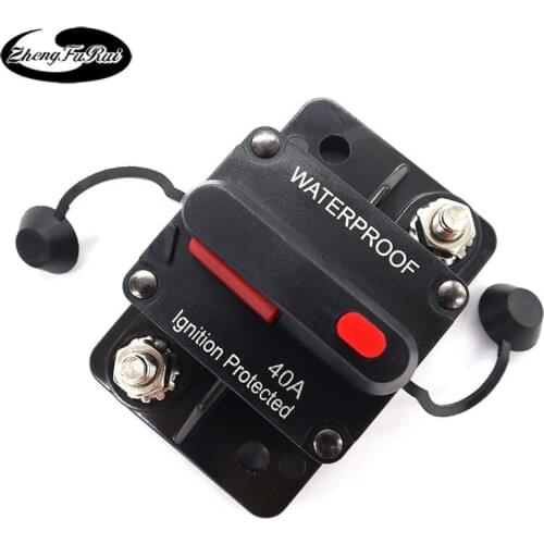 Car audio self-recovery fuse seat switch High current audio fuse holder, car, motorhome, yacht circuit breaker