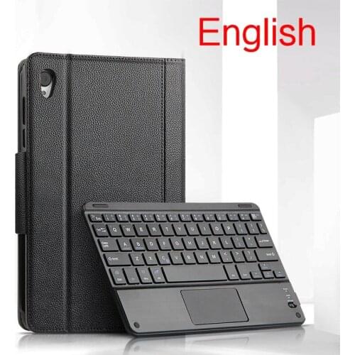 Bluetooth Keyboard Protector Tablet Shell for Lenovo Tab M10 HD TB-X306F TB-X306X Tab M10 HD 2nd 10.1" Case PU leather Cover