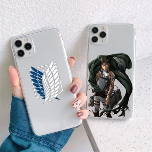 Case For Samsung Galaxy A52 A82 A72 A32 A51 A50 A21S A12 A02S A31 A42 A41 A40 A71 A70 A6 A7 A9 2018 Anime Attack on Titan Funda