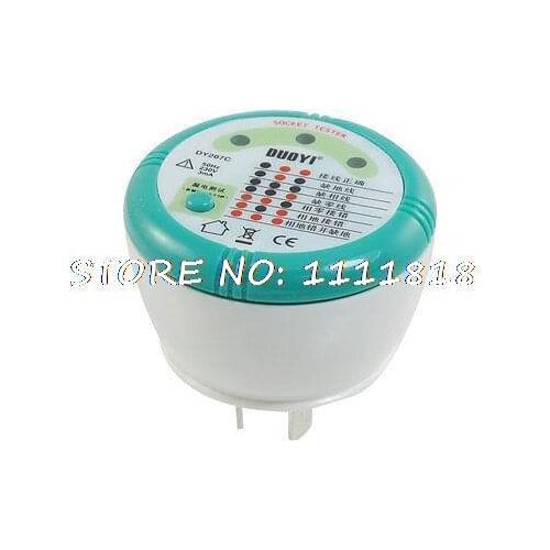 DY207C Wire Connection Check 3 Pins Flat AU Plug Socket Safety Tester AC 230V