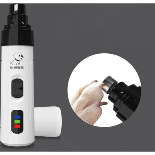 Electric Dog Nail Clippers Dog Nail Polisher USB Charging Mute Cleaning Supplies Protect Pet Paw Dog Grooming Trimmer Low Noise