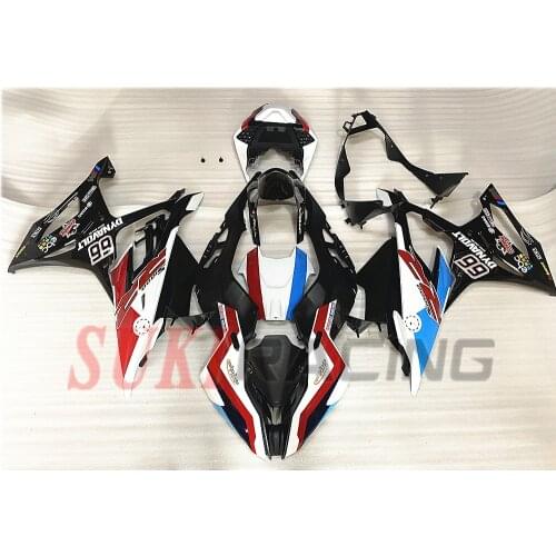 Motorcycle Fairing Kit For BMW S1000RR 2019 2020 ABS Plastic Blue and White Injection Moulding Full Fairing Kit Set Bodywork