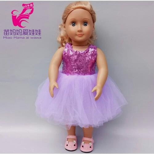 Girl doll dress fit for 43cm new born baby doll clothes 18 inch american og doll dress outfit children girl gift