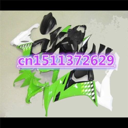Hot sales ABS Fairing For KAWASAKI ZX 10R 08-10 NINJA ZX-10R 08 09 10 green white black ZX10R 2008 2009 2010 Fairings set