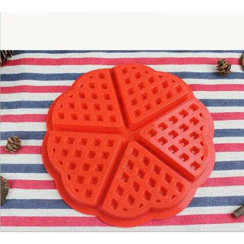 LIXYMO Silicone Waffle Molds Maker Pan Microwave Baking Moulds Cake Cookie Muffin Reactangle Mold Domestic DIY Baking Tools