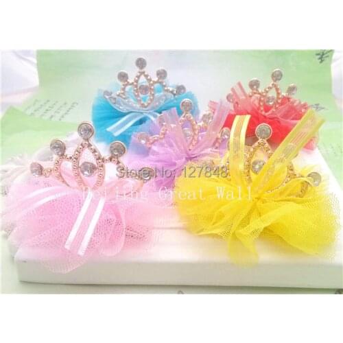 Cute!!! High Quality Pet Accessories Dog Hair Accessories Rhinestone Princess Gold Crown Hair Clips Pet Grooming 10pcs/lot