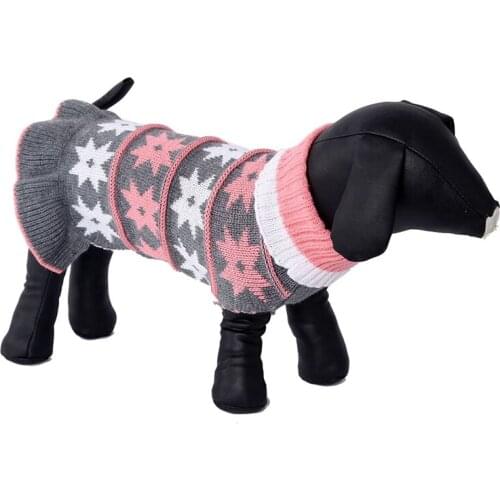 Dog Clothes Pet Turtleneck Sweater Puppy Knitted Pullover For Small Dogs Cats Winter Warm Soft Costume Thickening Dress