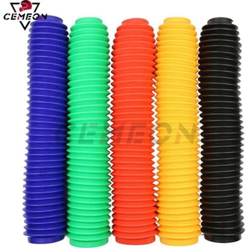 Motorcycle Bicycle Front Fork Shock Absorber Dirt Dust Cover 360MM Universal Leggings Rubber Dust Cover