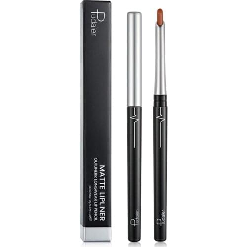 Pudaier 15 Color Sexy Matte Lip Liner Pencil Lipstick Waterproof Long Lasting Lipliner Beauty Makeup Tool Cosmetic TSLM1