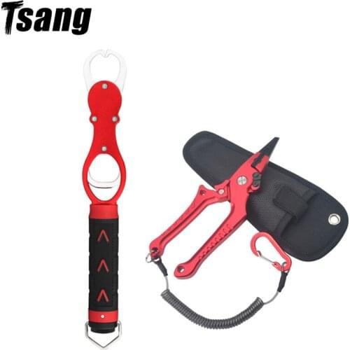 Fishing Fish Control Device Portable Fish Lip Grip Grabber Fishing Gripper With Weight Scale Fishing Pliers Fishing Tool Tackle