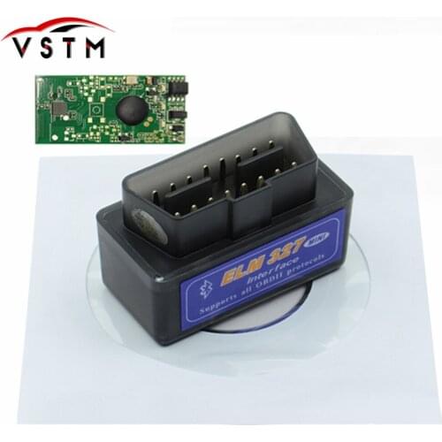 ELM327 V2.1 Bluetooth OBD OBD2 Code Reader CAN-BUS Supports Multi-Brand Cars Multi-Language ELM 327 BT V2.1 Works Android/PC
