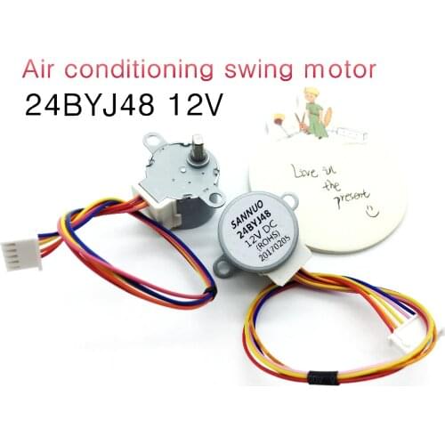 5PCS 24BYJ-48 24BYJ48 CNC Stepper Motor DC 12V 4 Phase Step Motor Reduction