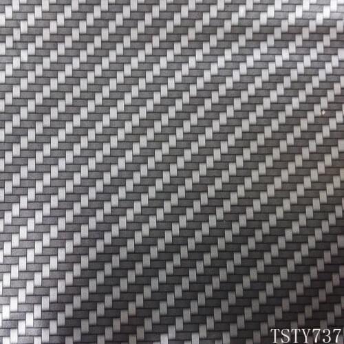 TSTY737 Width 50cm x 10m 5Sqm Black And Silver Carbon Fiber Hydrographic Film Water Transfer Printing Film
