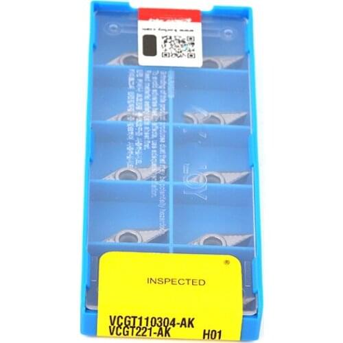 VCGT110304 AK H01 VCGT 110302 AK H01 high quality Carbide Blade cnc Lathe Cutter Aluminum Copper Tool Aluminum Turning Inserts