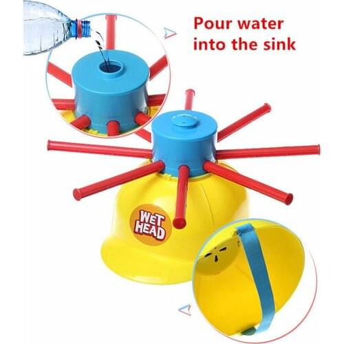 Funny Wet Head Game Hat Water Soaked Challenge April Fools Day Pranks Family Practical Jokes Interesting Toys for Kids and Adult