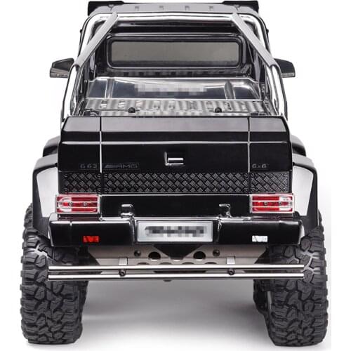 Stainless Steel Rear Bumper with Bottom Guard Chassis Armor for TRAXXAS TRX6 G63 RC Car Modification Parts Accessories