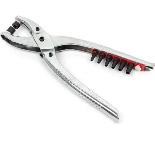 Rivets Eyelet Hole Punch Pliers Tool With 100pcs Easy Press Eyelets Grommets For Shoes Bags Leather Belt Tools Hand Tool Plie