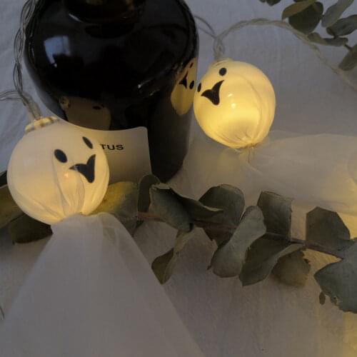 String Lights Sunny Doll Ghost Light String Battery Style Outdoor Indoor Halloween Christmas Tree Decoration 1pc