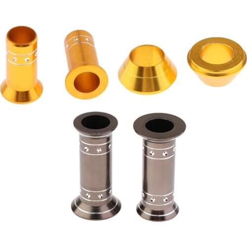 2PCS DIY Fishing Reel Seat Cap Metal Ice Fishing Fly Fishing Plug Connectors Fishing Tackle Repair Kit S/M