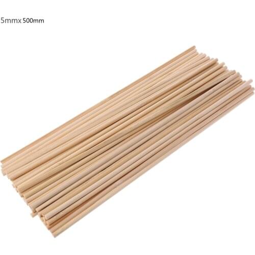 50Pcs Wooden Plants Grow Support Bamboo Sticks Garden Flower Support Stick Cane H58C