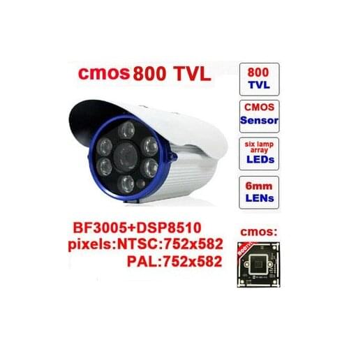 Free shipping fasion 2014 direct selling sale bullet camera cmos tvl six lamps array led infrared waterproof ir 30m z592c