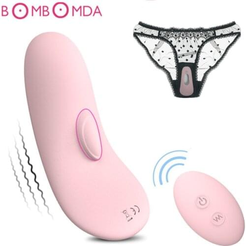 Wireless Remote Control C String Vibrator Strapon Panties Vibrator Silicone 9 Speed Clitoral Stimulator Pussy Sex Toys For Women