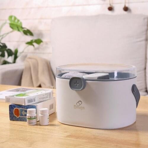 Large Household Medicine Box Portable Multi-Layer Plastic Storage Box Emergency Medical Box
