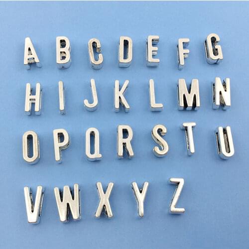 5 Set 26pcs Letter A-z Alphabet Charms DIY Beads Spacer Beads Crafts for Personalization Jewelry Making Accessory for Bracelet