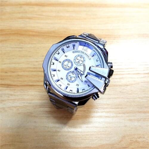 Business Chronograph Watches Men Steel Strip Waterproof Multifunction Quartz Creative Sports Wristwatch Gifts Relogio Masculino