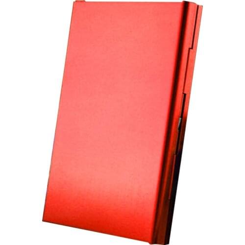 Cigarette Case Holder Aluminum Alloy Hard Flip Open Extra Slim Cigarette Storage Container Box for Man Woman Cigarette Container