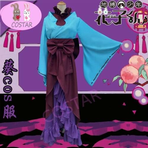 COSTAR Anime Toilet-Bound Hanako-kun Aoi Akane Kimono Dress Cosplay Costume Halloween Suit For Women Girls