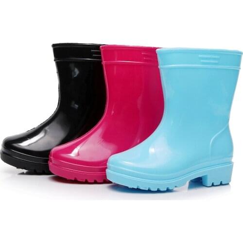 Childrens Rain Boots Boys and Girls SlipBottom RainBoots Childrens Water Shoes Four Seasons Universal Rain Boots kids sandals