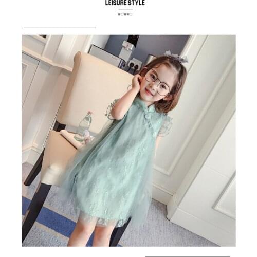 Floral Baby Qipao Girl Fashion Dress Cheongsam New Year Gift Children Clothes Kids Dresses Girls clothing Wedding Princess Dress