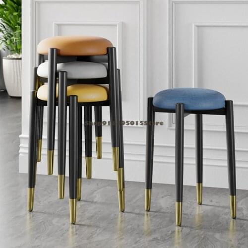 Home Modern Minimalist Living Room Small Bench Net Red Lazy Creative Low Stool Fabric Sofa Stool Dining Stool