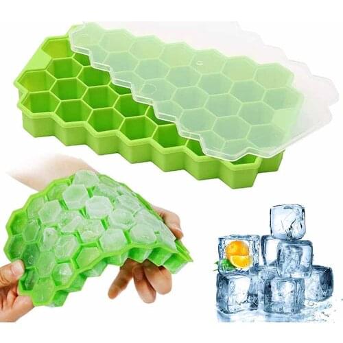 Ice Cube Maker Silicones Ice Mould Honeycomb Ice Cube Tray Magnum Silicone Mold Forms Food Grade Mold for Whiskey Cocktail