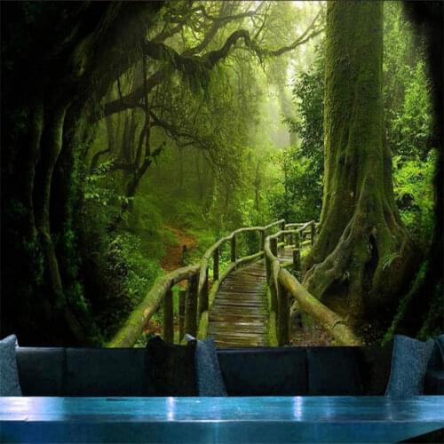 Photo wallpapers 3d for living room Fantasy forest background wall 3D mural wallpaper home improvement