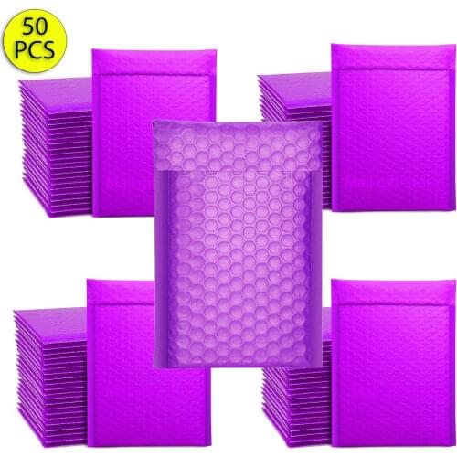 Box Mailers Bubble Padded Mailing Envelopes For Mailing Gift Packaging Self Seal Bag Bubble Padding Black White Purple And Pink