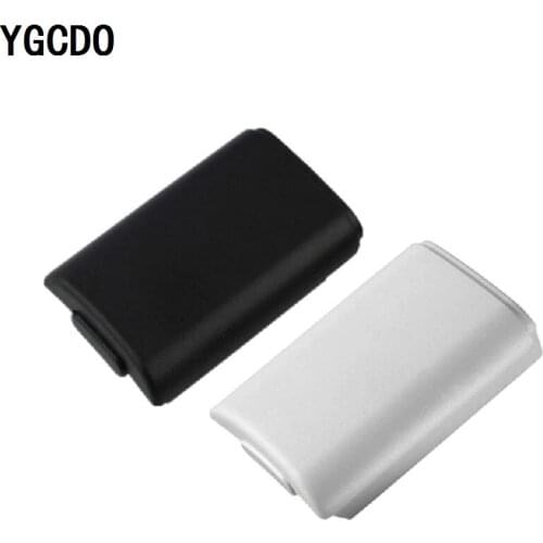 YGCDO 50 pcs Battery Cover Door For Xbox 360 Wireless Controller Black White Color Back Case Shell Pack Kit For Xbox360 Gamepad