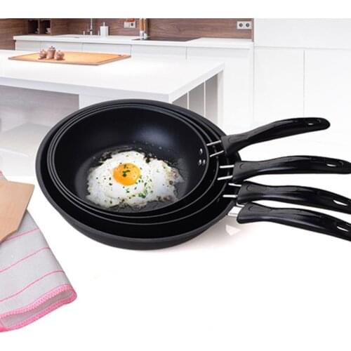 Kitchen Non-Stick Iron Skillet Frying Pan For Gas Induction Cooker Pancake Pot Dining Tools Cookware