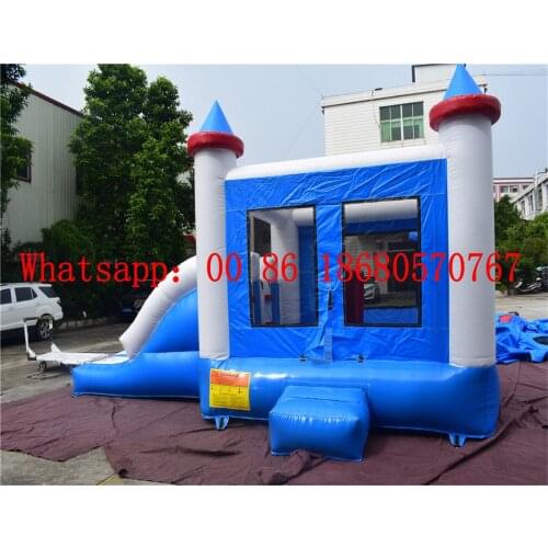 Customized kids playground game pvc inflatable dry slide for sale