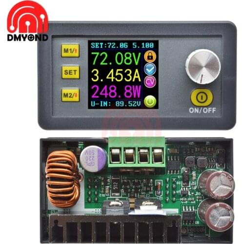 New DC DC DP50V5A CNC Power Supply Buck Converter Module Adjustable Regulated Power Supply Voltmeter Ammeter CNC Color Screen
